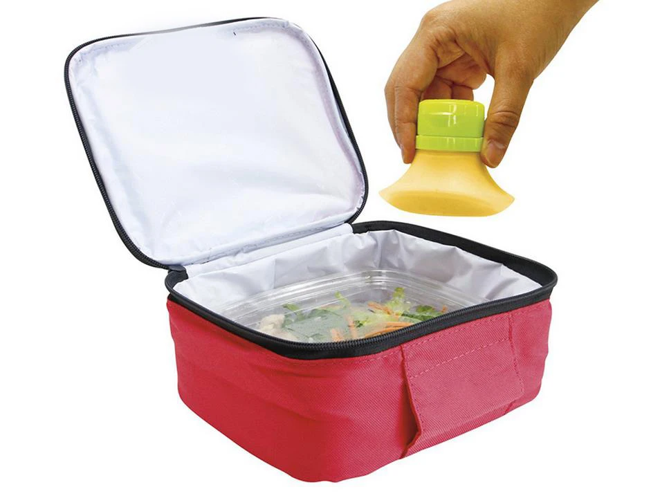 Туалетный идти салатная заправка кухни контейнеры для хранения еды контейнеры пластик + силикон