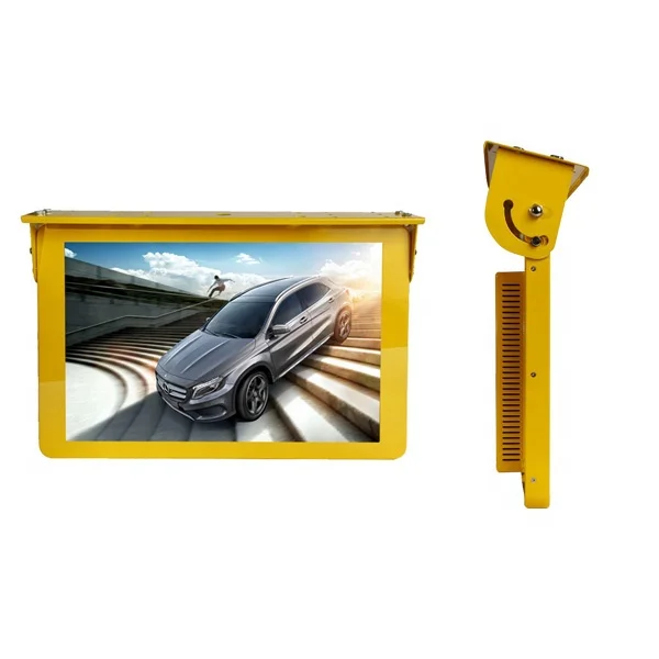 19' taxi video advertising player car wifi tv smart box android headrest monitor smart display mp3 hd media player