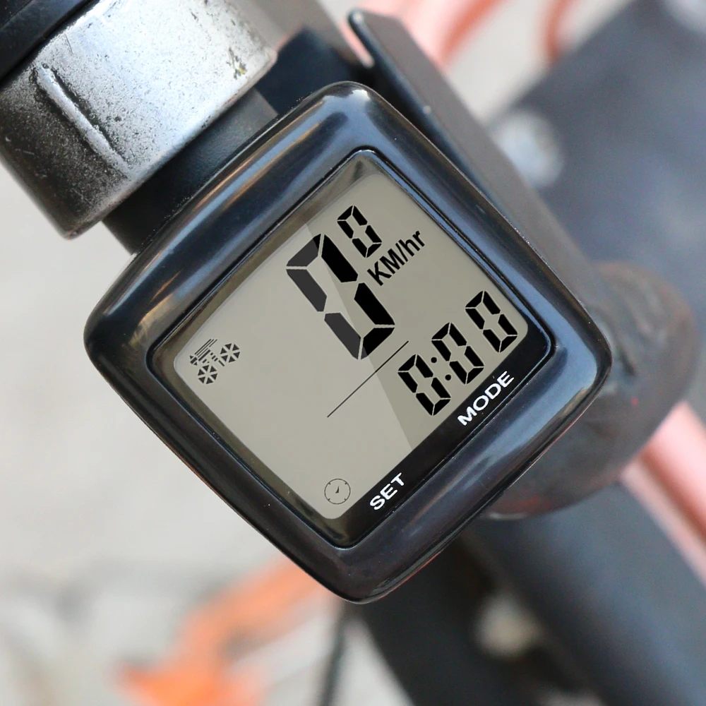 SUNDING SD-201C Bicycle Computer Wireless Bike Computer Rainproof Speedometer Odometer Luminous Temperature Bike Speedometer