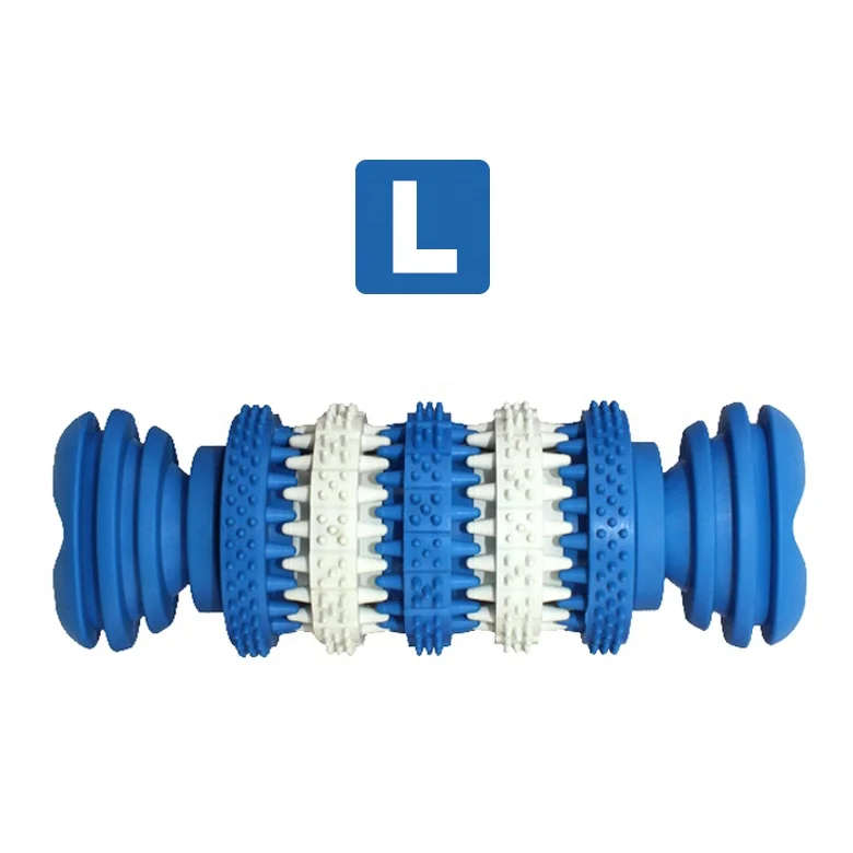 Pet Supplier Dog Toy Bone for Teeth Cleaning Dog Food Feeder Soft Durable Rubber for Dogs Cats Teeth Massage Toys Pet Products