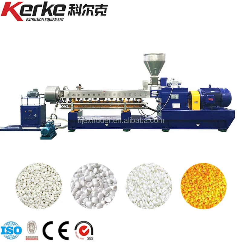 Twin screw water cooling strand pellet extruder for plastic pellets