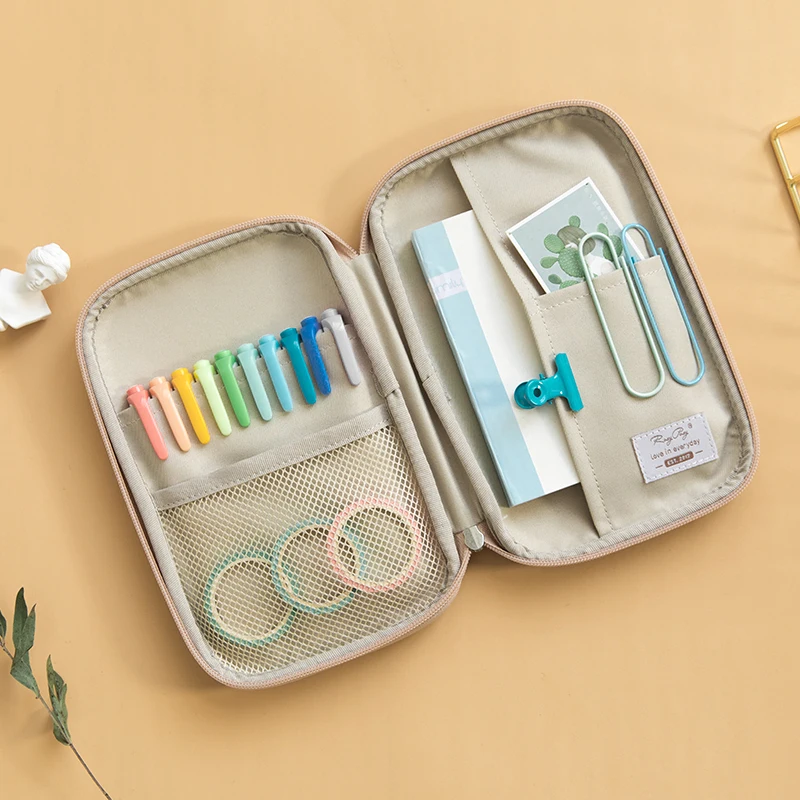 
pencil bag student stationery large capacity pen case gel organizer 