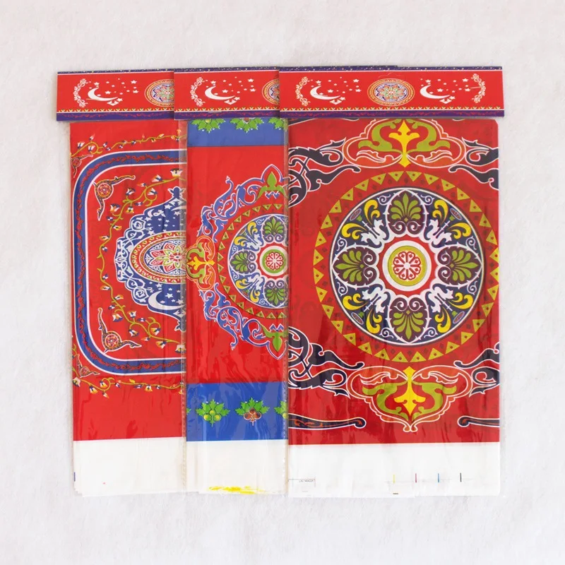Muslim Ramadan Design PVC Table Cloth Printed Islamic Pattern Embroidered Tablecloth