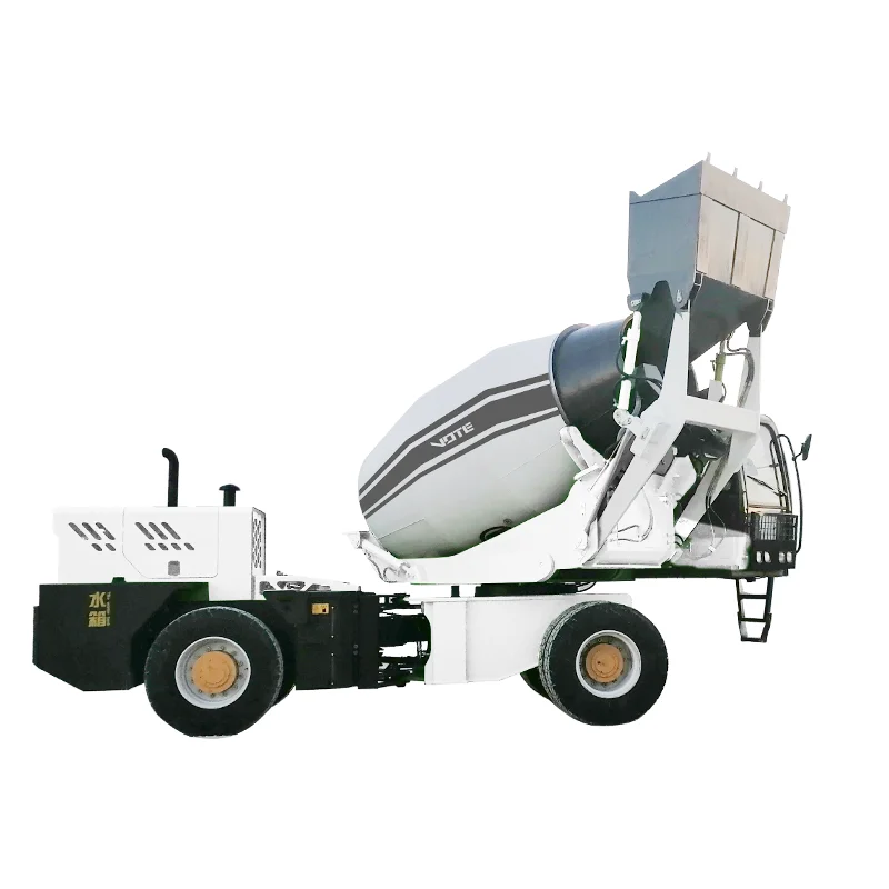 Hydraulic Mini Self Propelled Concrete Mixer Loader For Sale