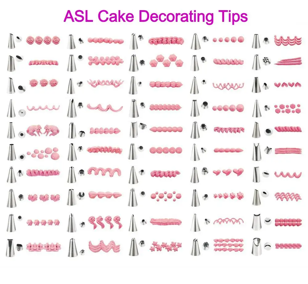 Cake Piping Icing Nozzles Tips Stainless Steel Baking Tools Cupcake Supplies Kit Korean Russian Pastry Cake Decorating Icing Tip
