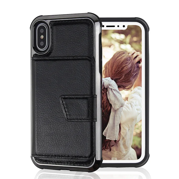 
Universal smart phone wallet style PU leather casing hand phone case for iPhone 6 7 8 Plus 