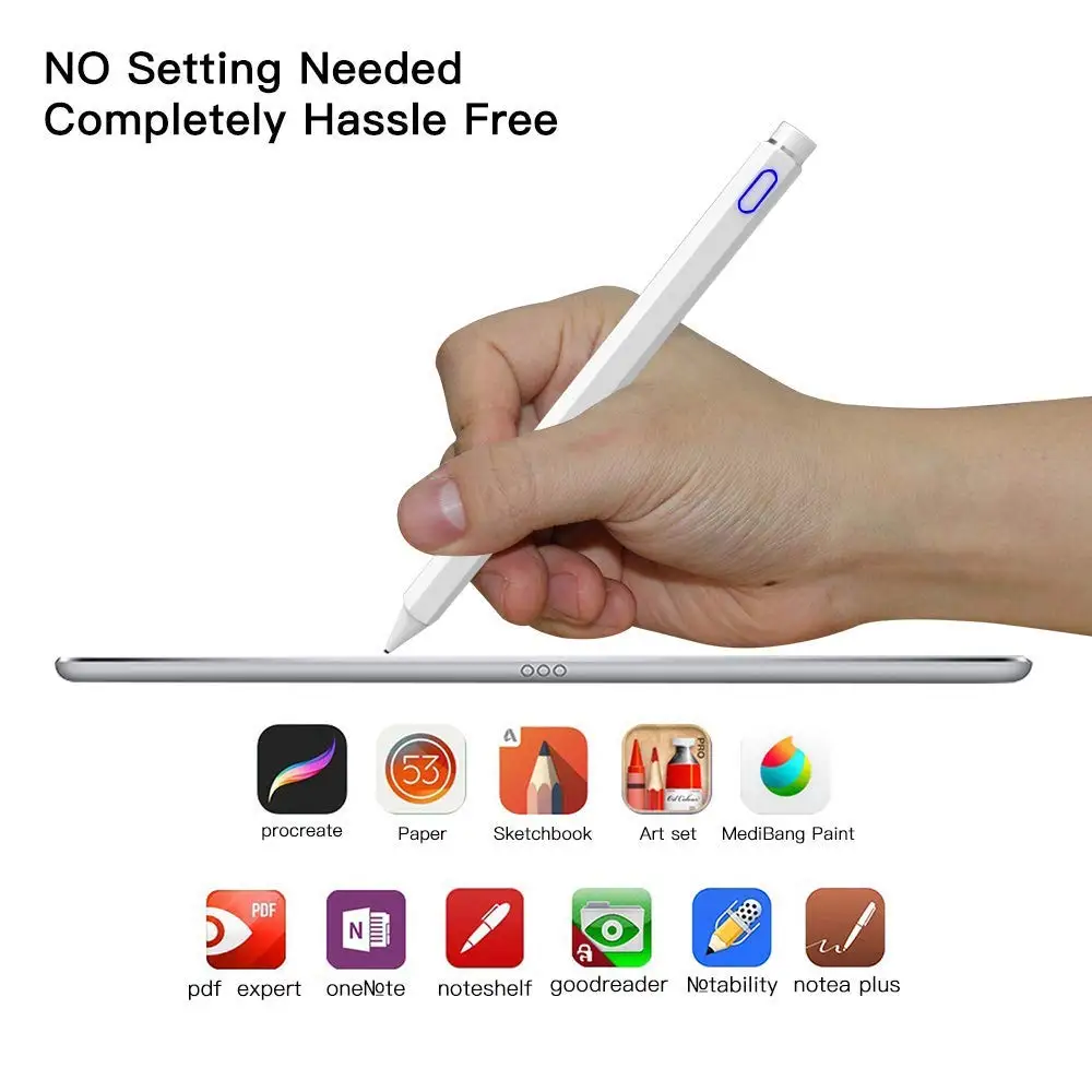 A35 High-Precision Fine Tip Rechargeable Capacitive Active Screen Stylus Pen Drawing Pen For iPad Tablet Samsung Huawei