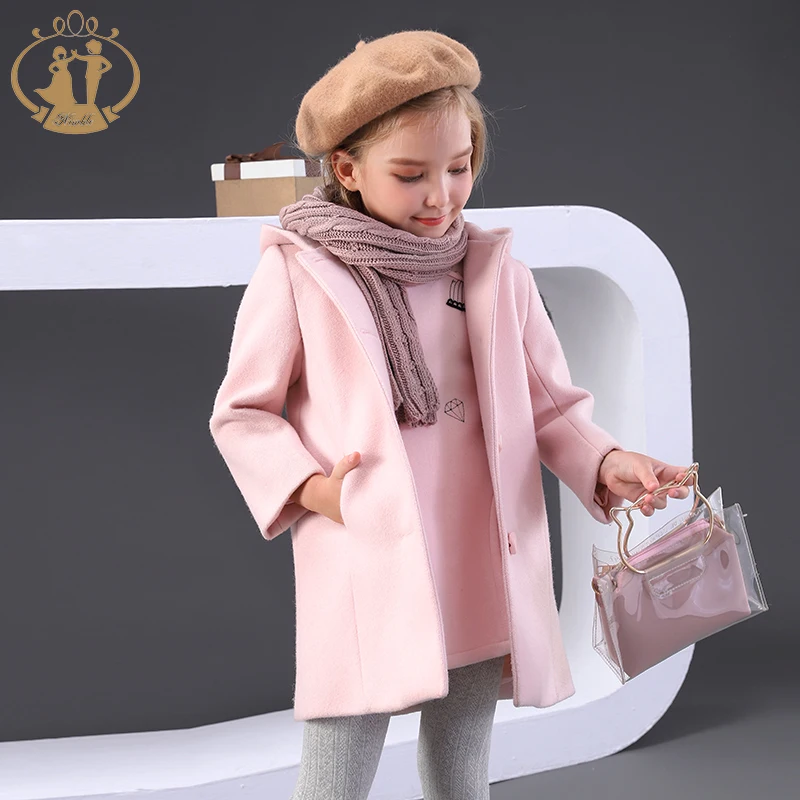 Nimble Kids Baby Little Coats For Winter Pink European Winter Coats Fashionable Good Quality Wholesale Kids Jackets