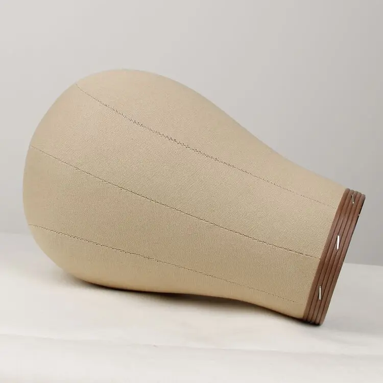 Голова манекена из пробковой холщовой ткани, 19-24 дюйма, 100% дюйма, с отверстием для крепления 22 дюйма