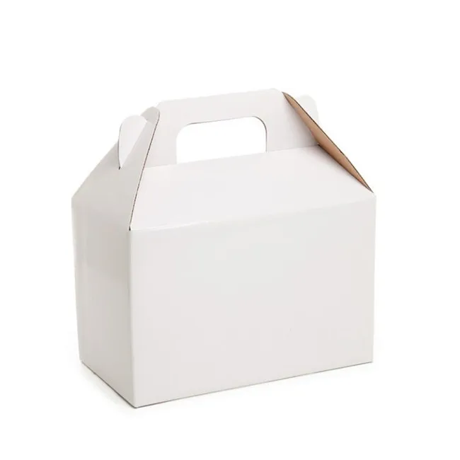 Оптовая продажа плоская упаковочная картонная коробка из белой бумаги на заказ