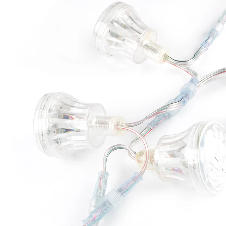 60mm DC24V 6018 Cabochon Led Fairground Decoration Rgb Pixel Led Lights