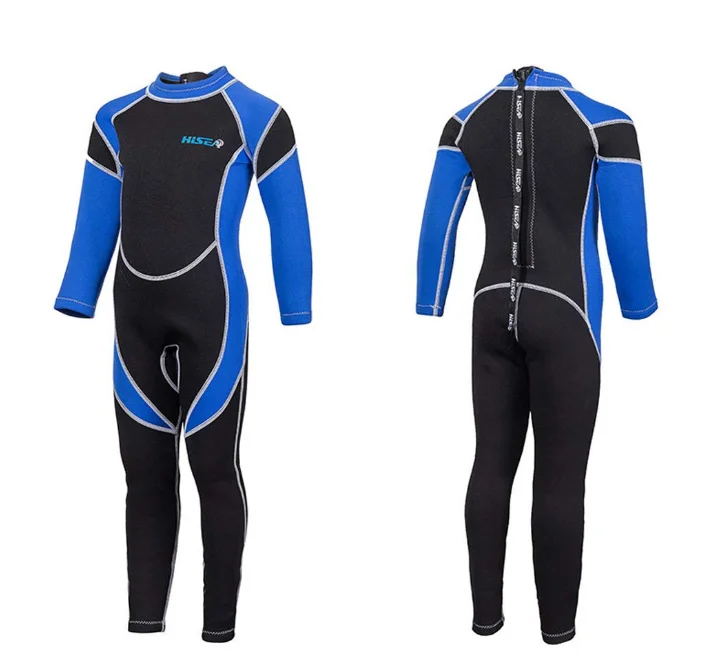 Kids Wetsuit Neoprene 2.5mm Thick Long Sleeve One Piece UV Protection Sun Protection Sunsuit Wetsuit for Girls Boys