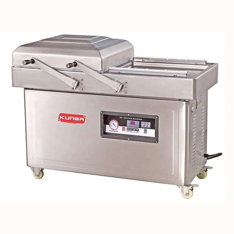 
Easy operate double chamber vacuum packing machine DZ-400 for food 
