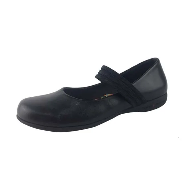 Удобная черная новейшая модель обуви Greatshoe для девочек, детская кожаная школьная обувь