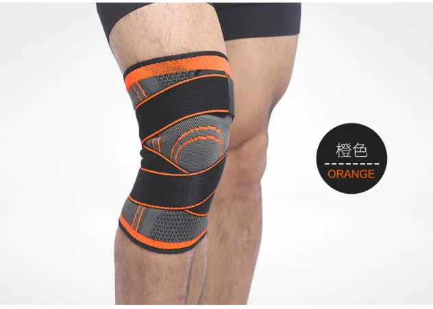 hot selling Elastic Flex Athletics Knitted Knee Compression Support Sleeve  Compression Knee Sleeve Brace