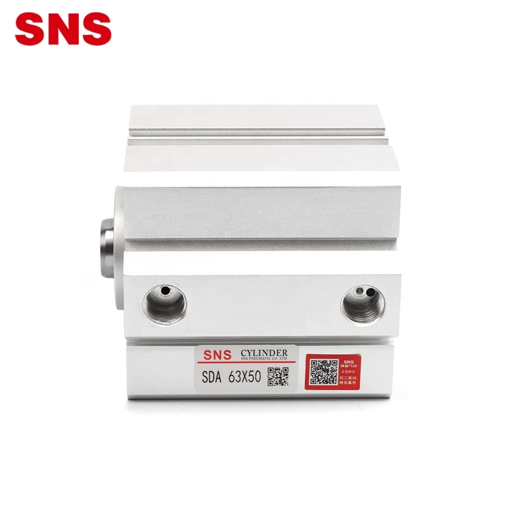 
SNS SDA63x50 High quality female thread pneumatic double acting compact air cylinder 