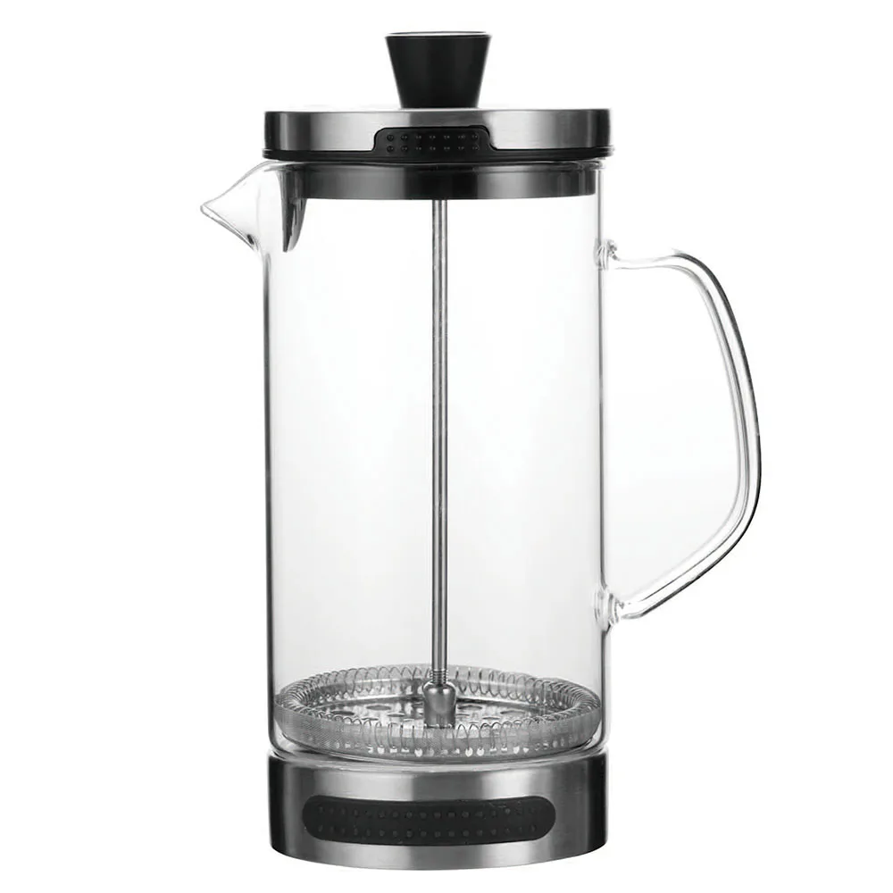 Modern style borosilicate cold brew french press iced coffee maker