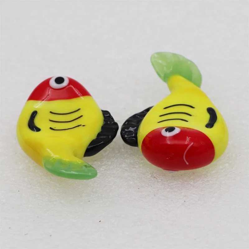 Murano Pen Holder Glass Fish Animal Figurines Cute Chopstick Stand Sculpture Desk Pen Rack Handmade Fork Spoon Chopstick Rest