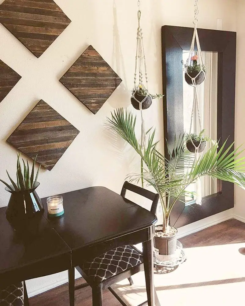 
High Quality Wall Hanging Plant Holder Cotton Rope Macrame Plant Hanging For Garden And Home Decor 