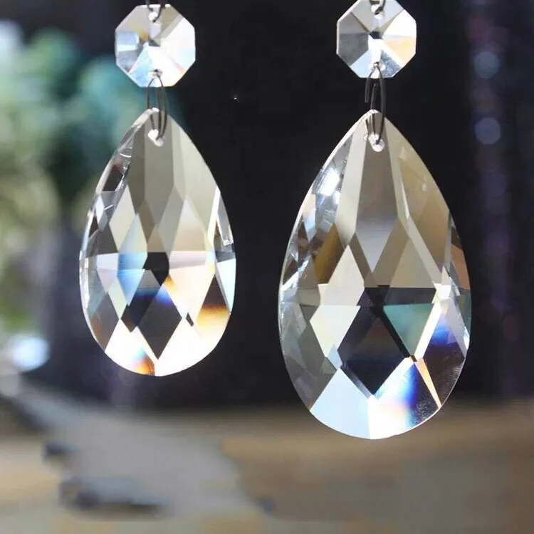 
Leyuan Crystal hot sale clear crystal chandelier pendant parts 