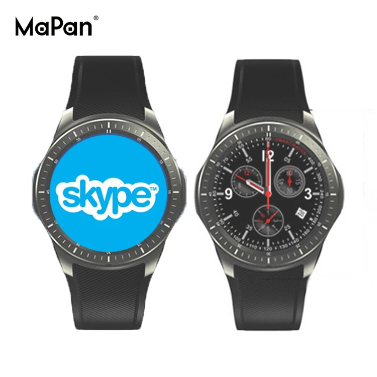 3G mobile 2018 new design smart watch phone with fitness tracker