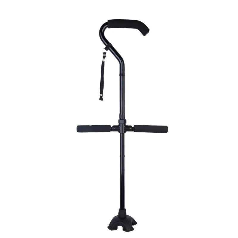 
2018 best sale cheap ningbo Adjustable Folding Campbell Posture Collapsible 360 Traction Tip Hand Walking Stick elbow crutches 