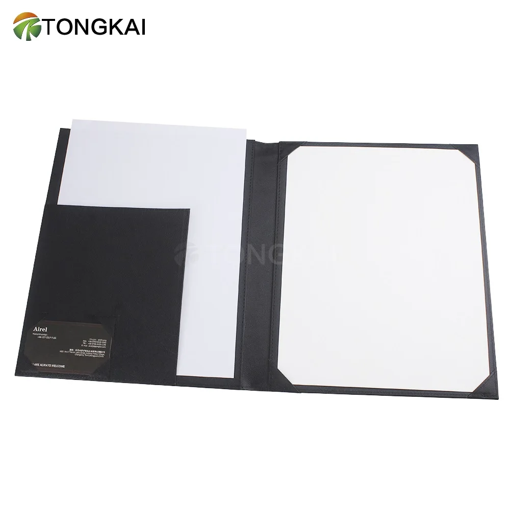 Black classic certificate holder certificate cover