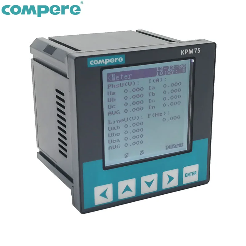 Modbus Коммуникационный Электрический pqm Измеритель Качества мощности анализатор фазы ЖК-дисплей для мониторинга