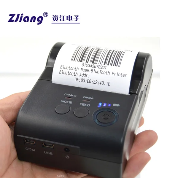 2 дюймов портативный мобильный билеты термопринтер с резервная литиевая батарея