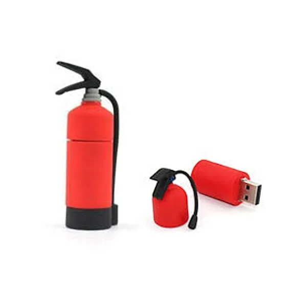 Fire Extinguisher Shaped Usb Flash Drive Best Promotional Custom Design Soft PVC High Speed USB 2.0 Plastic Printing Stock,new