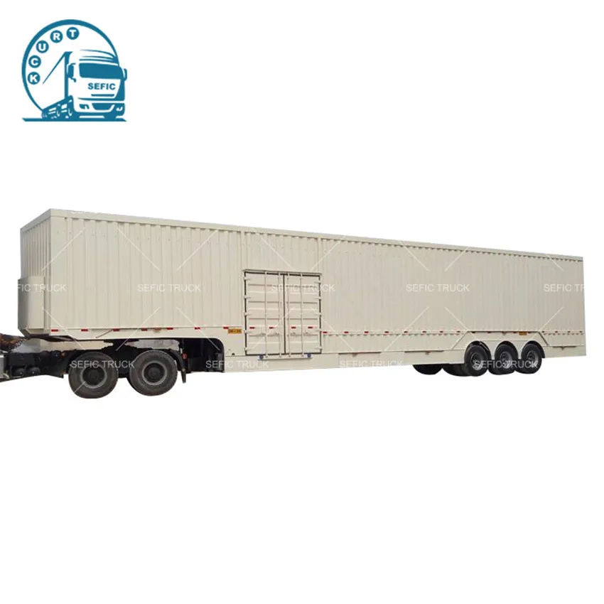 Factory Direct Container Semi Trailer 40ft Dry Van Semi Trailer For Sale