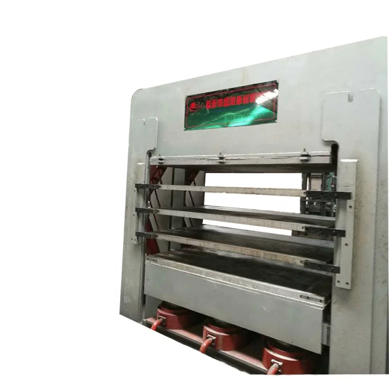 Hot press door panel skin machine