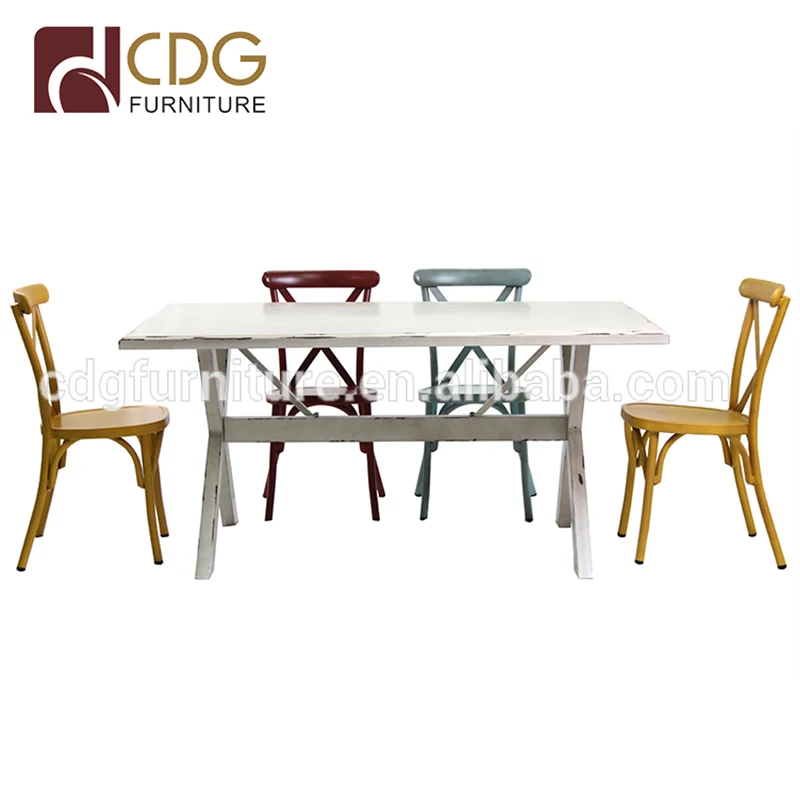 Аренда свадьбы крест стул Cross Back стул столовой