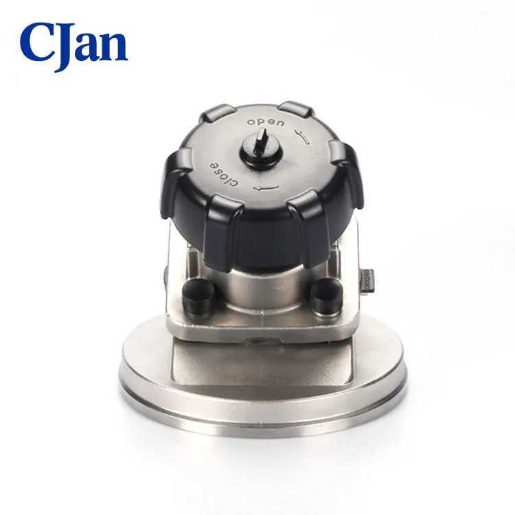 
Sanitary Stainless Steel Manual Diaphragm Valve With Tri-clamp and Plastic Handwheel DN15-DN100 