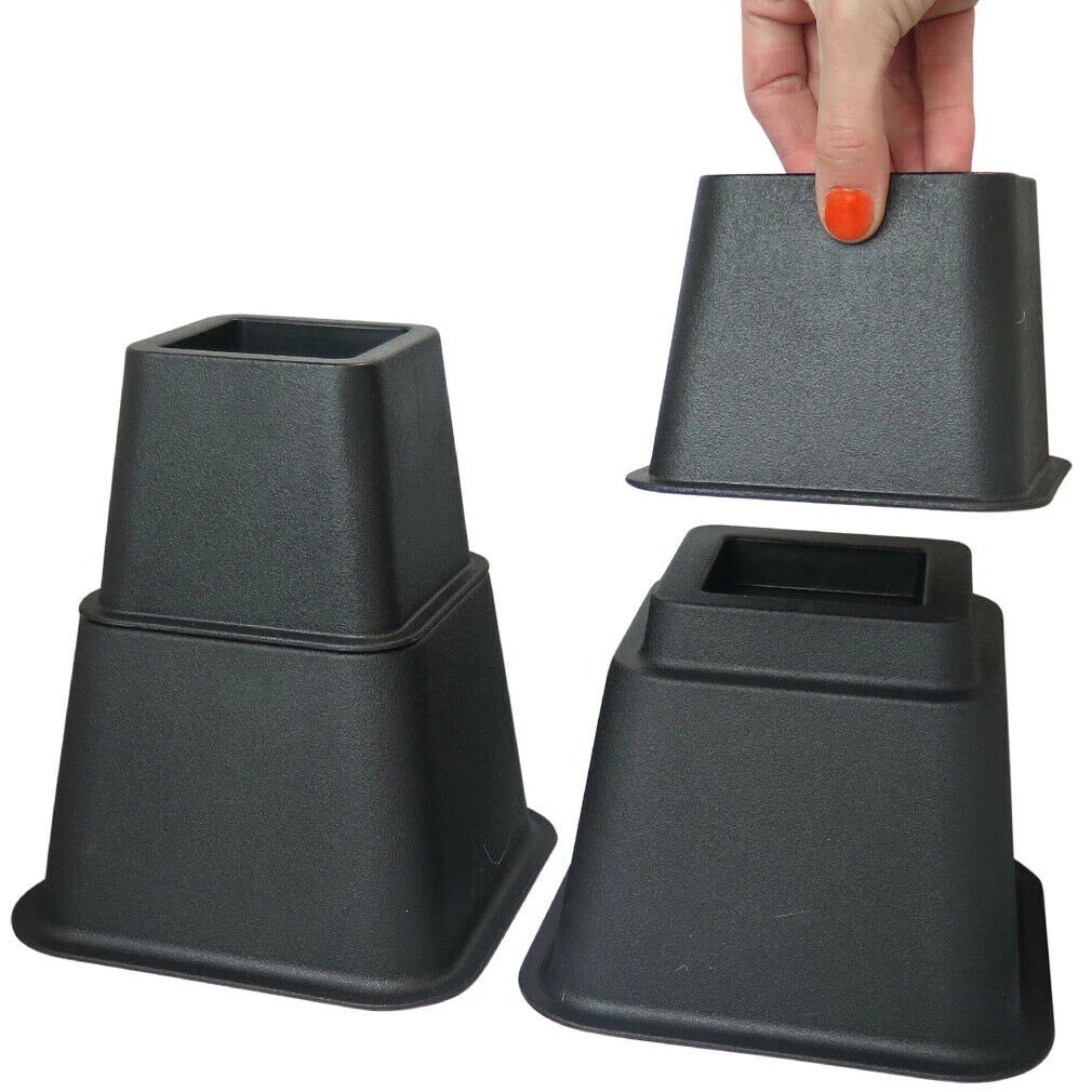 Подставки для кровати/мебели-штабелируемые-Heavy Duty-3,5 или 8 дюймов Rise-набор из 4, 8