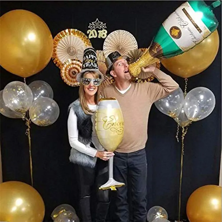 
14inch Custom Gold Foil Happy Birthday Balloons Decoration Banner Summer Birthday Party Supplies 