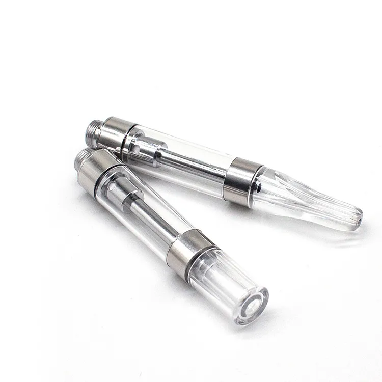 
High Quality Cbd oil Cartridge 0.5ml/1ml Ceramic Coil Vape Atomizer glass cartridge vape packaging 