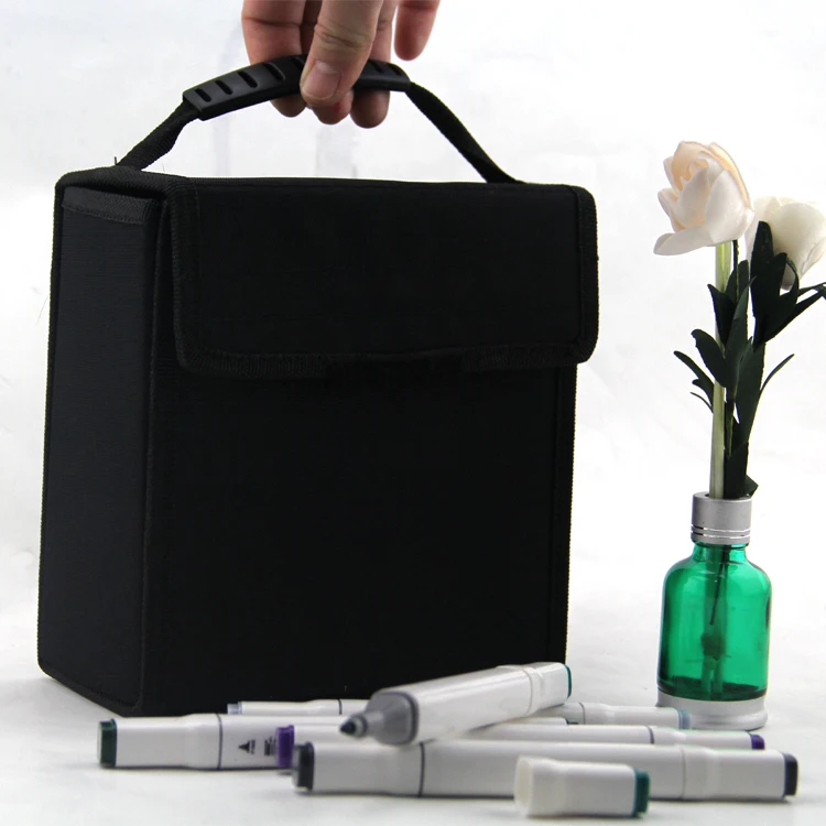 Touch Five Square Shape White Barrel Waterproof Permanent Marker Pen