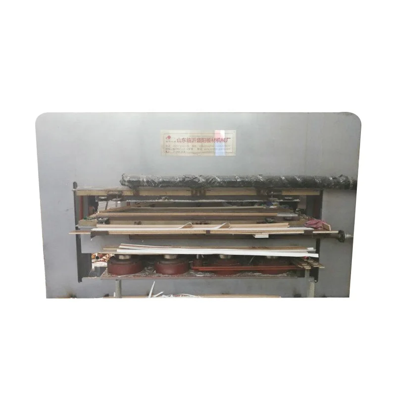 Hot press door panel skin machine