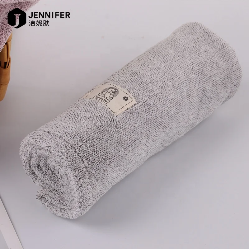 Оптовая продажа, полотенца из бамбукового угля на заказ, шапочка для сушки волос, супервпитывающее полотенце из бамбукового волокна для сушки волос