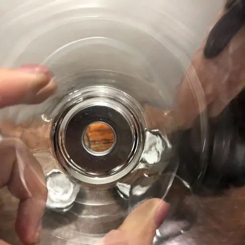 bottoms up dispenser 16oz glass