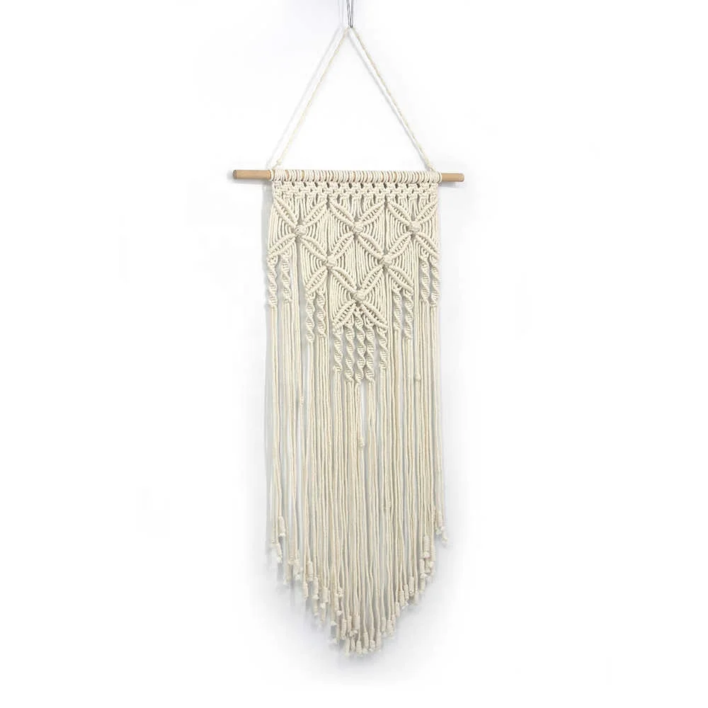 100% Organic Nordic Tapestry Home Accessories Hand Made New Design 2019 Macrame Wall Hanging Design Bedroom,living Room Fabric