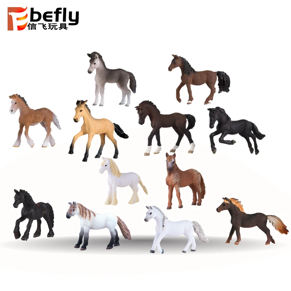 Vivid Farm Animal Model Small Plastic Horse Toys Figures