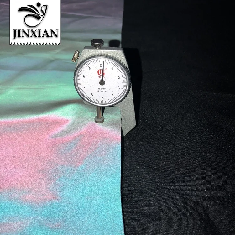 Fashion sportswear Rainbow Reflective Fabric for safety clothing