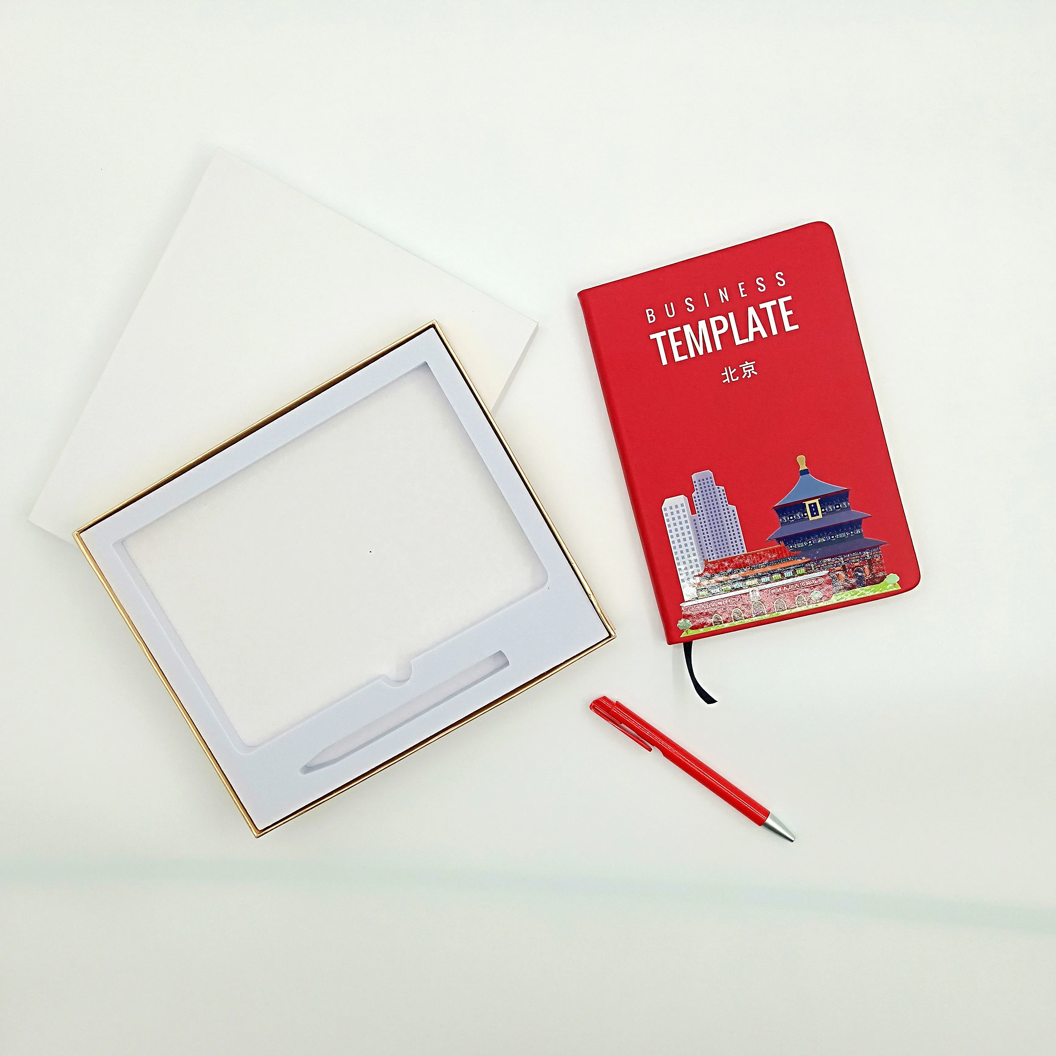 
stationery leather notebook pen gift set 