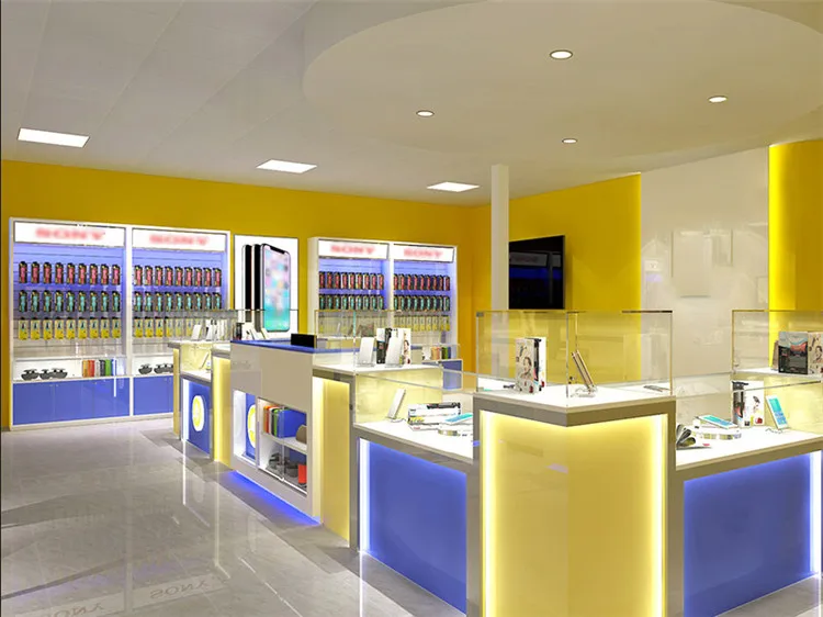 toko ponsel sederhana desain interior furniture aksesoris ponsel