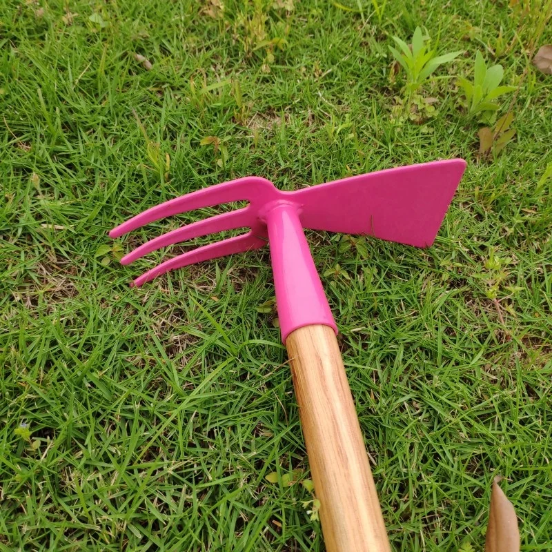 
Garden fork long handle tools wooden handle Kids Shovel 