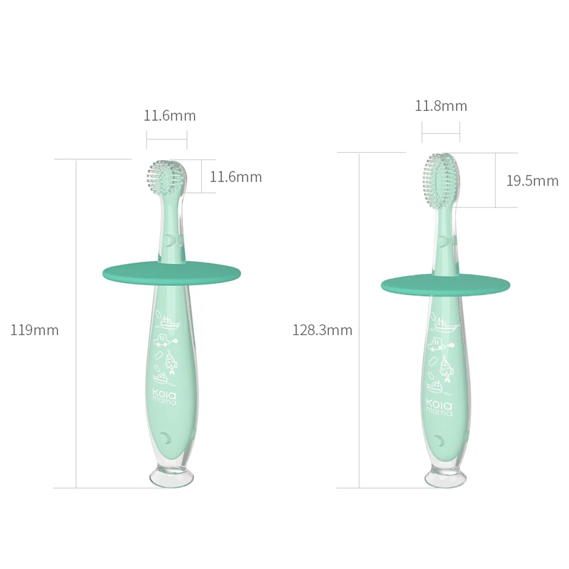 
Silicone Soft Bristle Kids Baby Teether Toothbrush Dental Oral Care Teether Training Toothbrush 