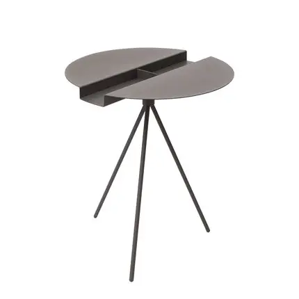 Fashion contemporary steel round bed sofa side table coffee table decor nordic ornaments for living room