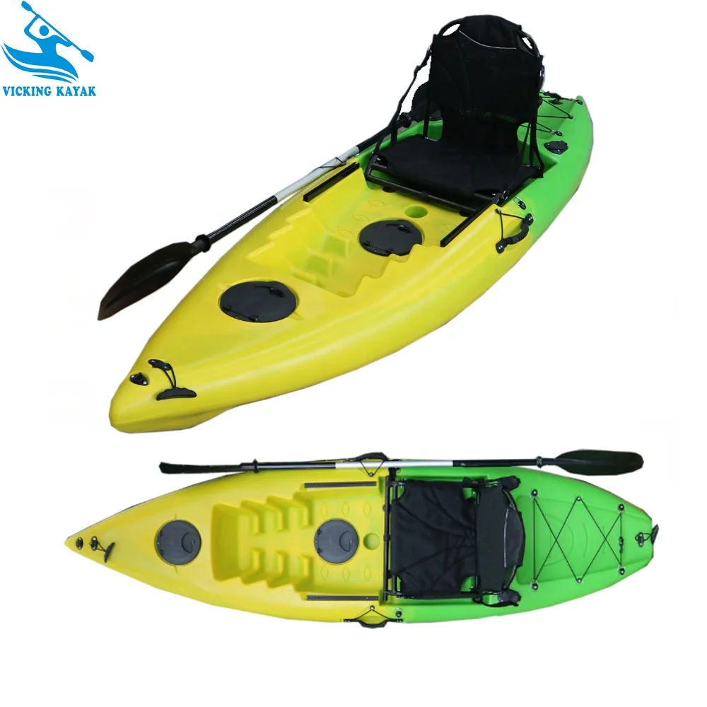 Wholesale Made In China Cheap One Person Sit on Top Ocean Canoe Fishing Kayak